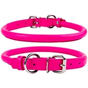 COPY - COLLAR DIRECT ROLLED LEATHER COLLAR FOR DOG OR CAT 17.5”